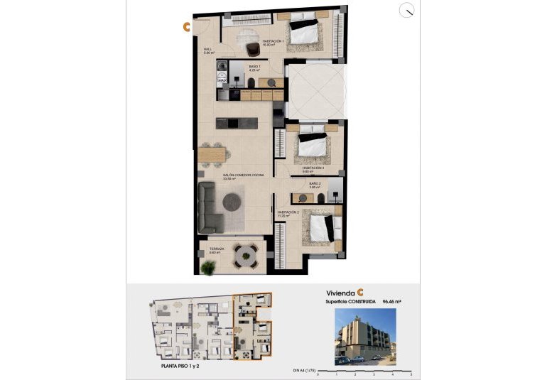 New Build - Apartment -
Catral - pueblo