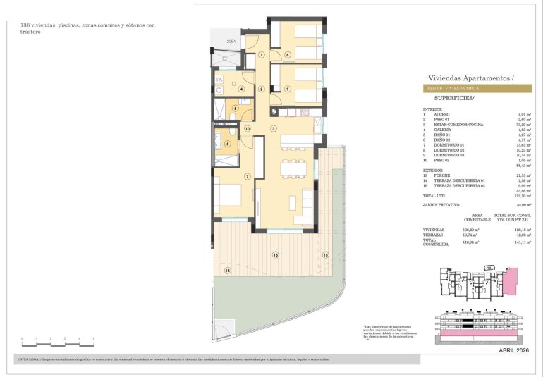 New Build - Apartment -
Finestrat - Campana garden