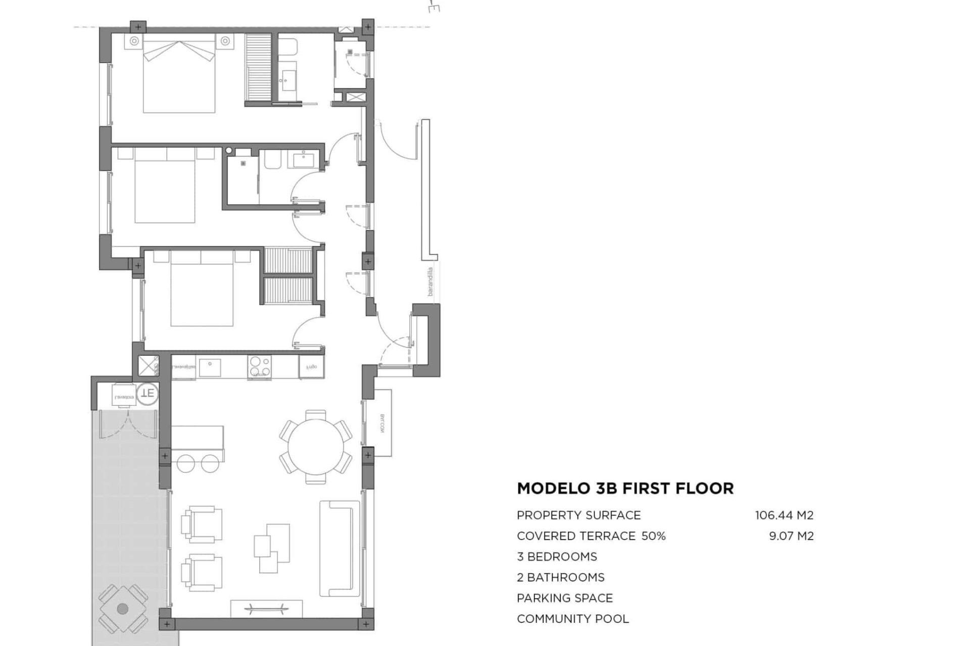 New Build - Apartment -
Los Alcázares - Parque Diana