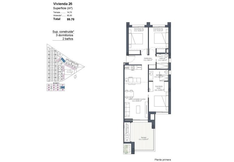 New Build - Apartment -
Los Alcázares - Serena Golf