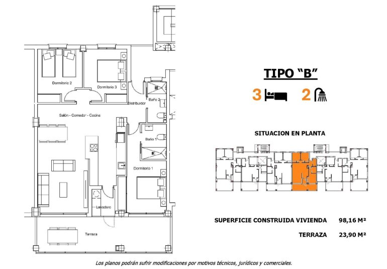 New Build - Apartment -
San Miguel - Pueblo