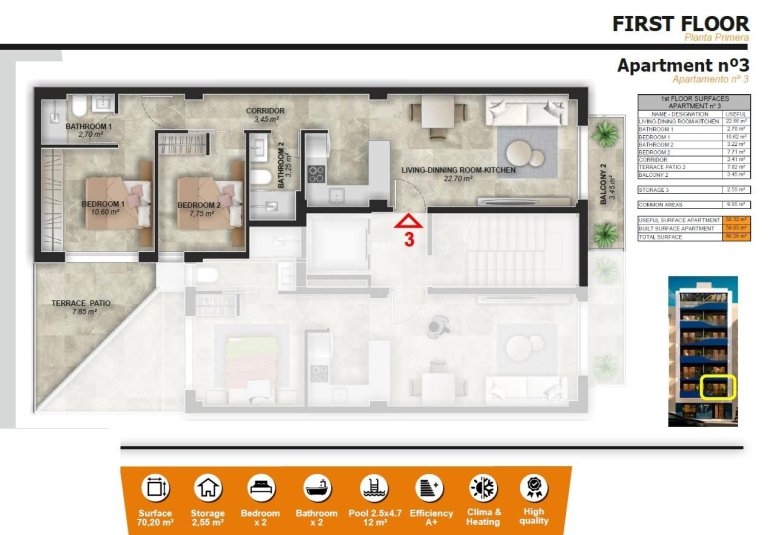 New Build - Apartment -
Torrevieja - Playa del Acequión