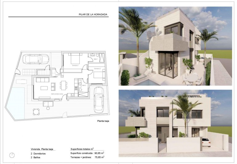 New Build - Bungalow -
Pilar de la Horadada - pueblo