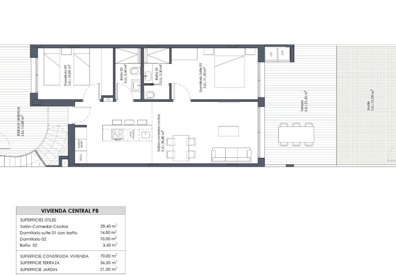 New Build - Bungalow -
San Miguel - Cerro del Sol