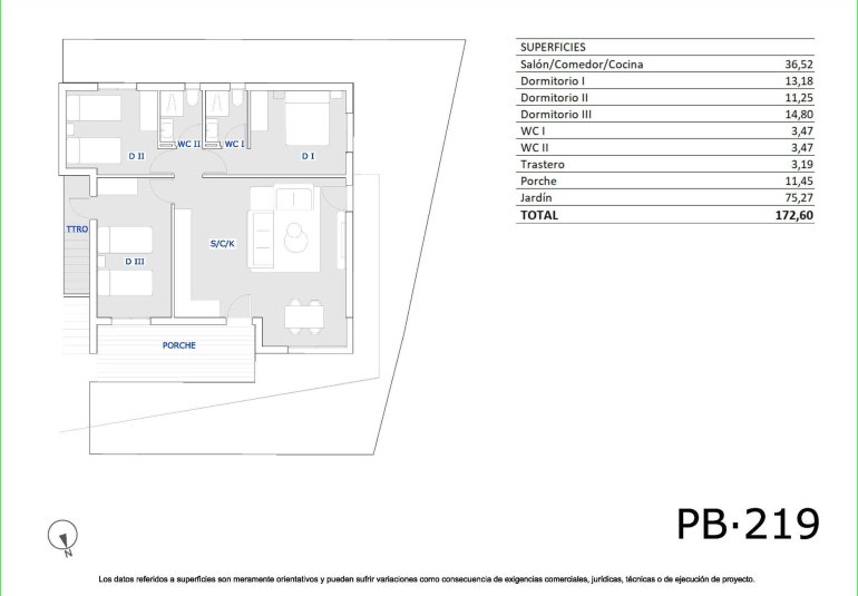 New Build - Bungalow -
San Miguel - Pueblo