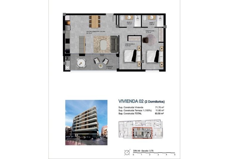 New Build - Penthouse -
Santa Pola - pueblo