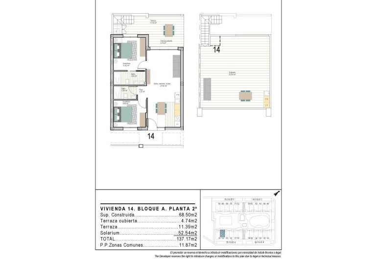 New Build - Penthouse -
Torre Pacheco - San Cayetano