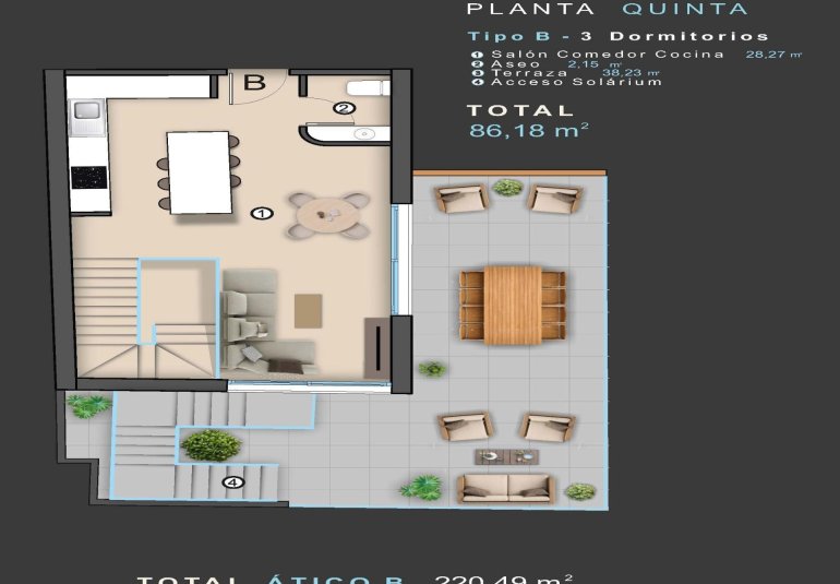 New Build - Penthouse -
Torrevieja - Centro