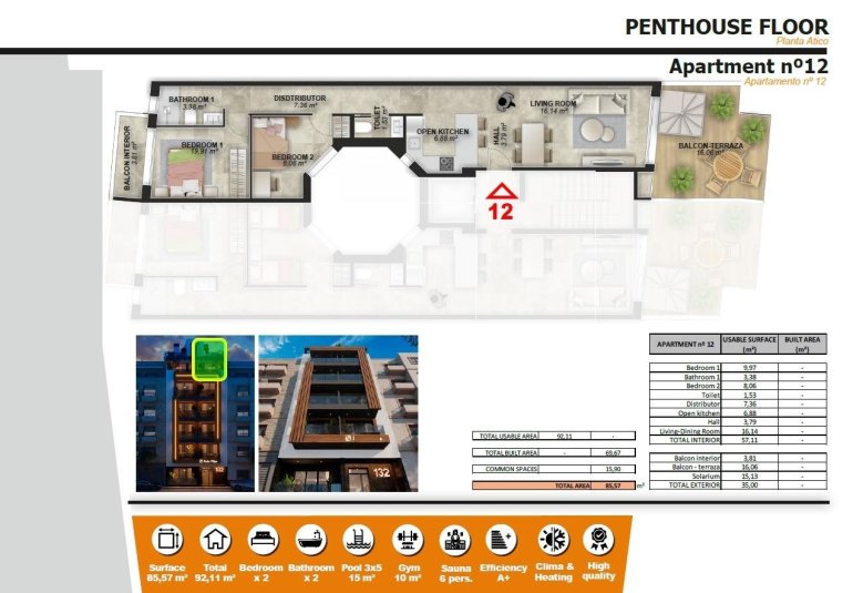 New Build - Penthouse -
Torrevieja - Playa de El Cura