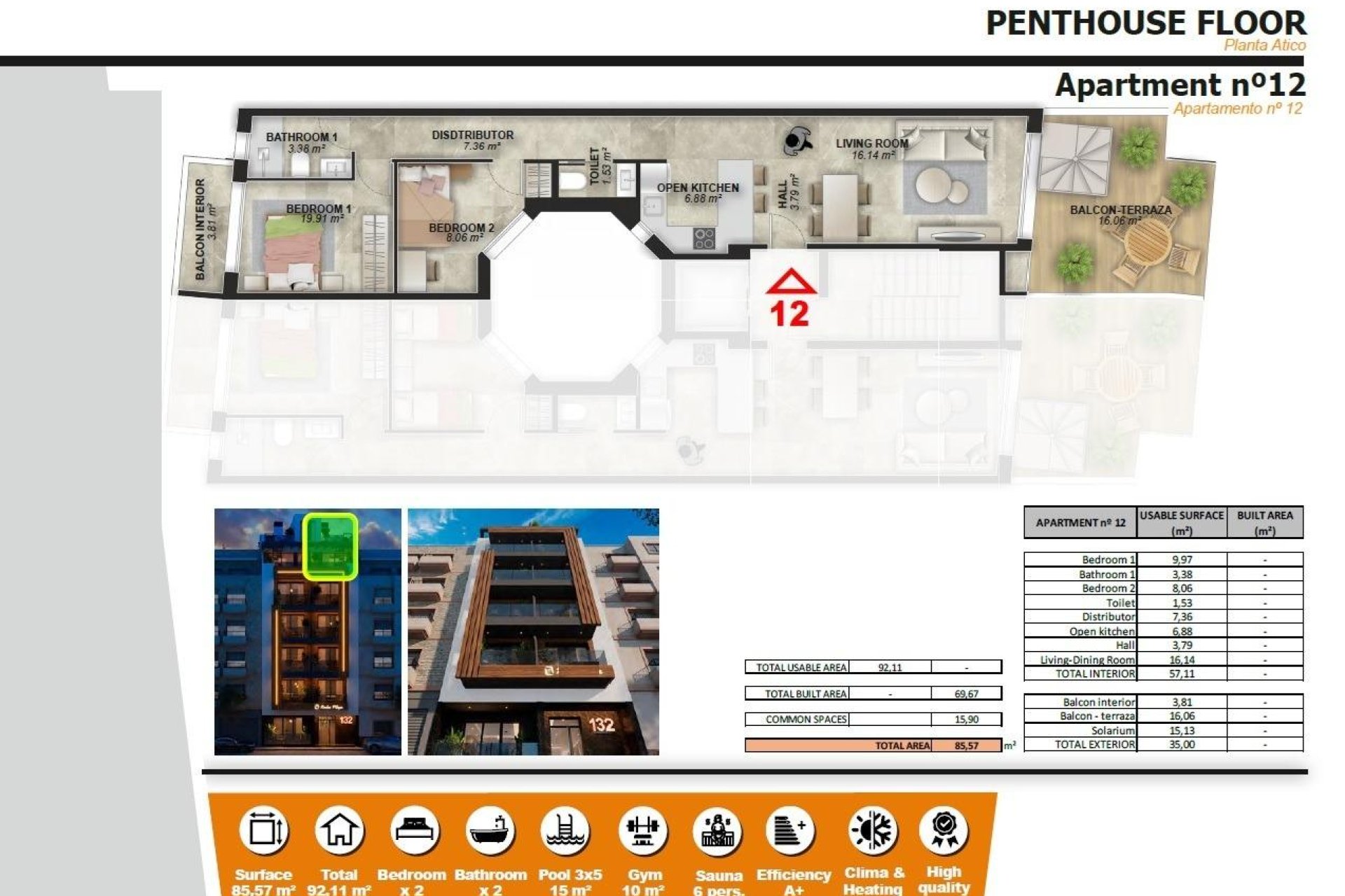 New Build - Penthouse -
Torrevieja - Playa de El Cura