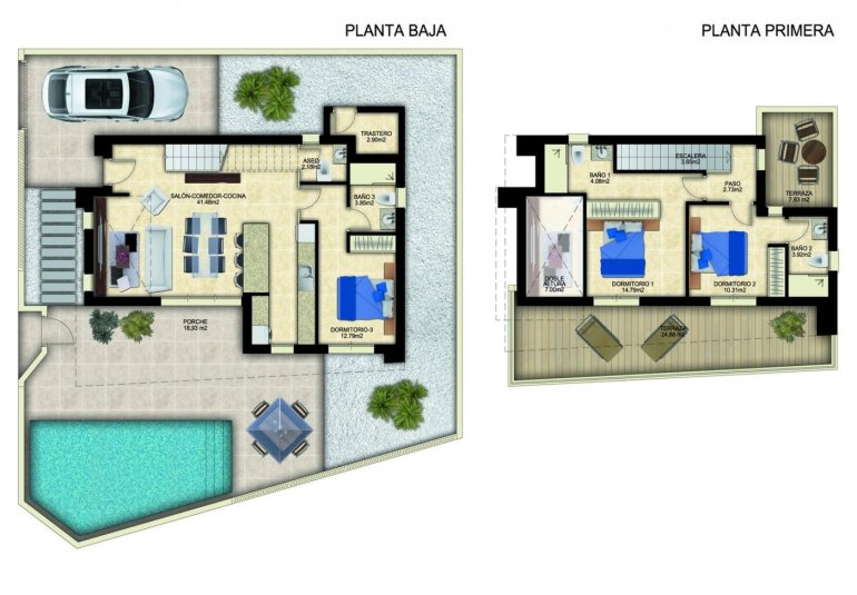 New Build - Villa -
Benijofar - Polideportivo