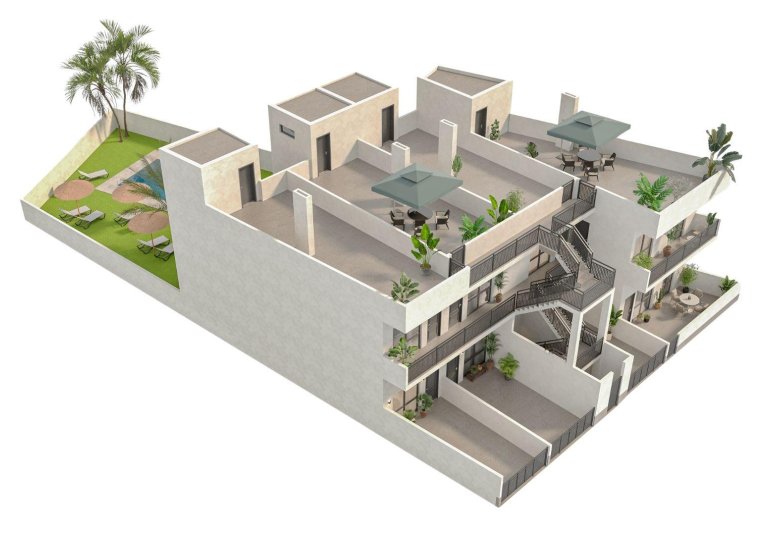 Obra nueva - Bungalow -
Hondón de las Nieves - La Canalosa