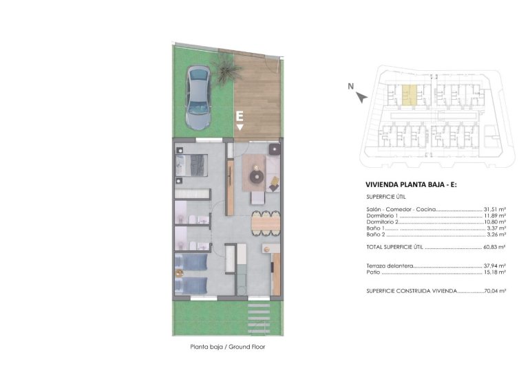 Obra nueva - Bungalow -
Pilar de la Horadada - pueblo