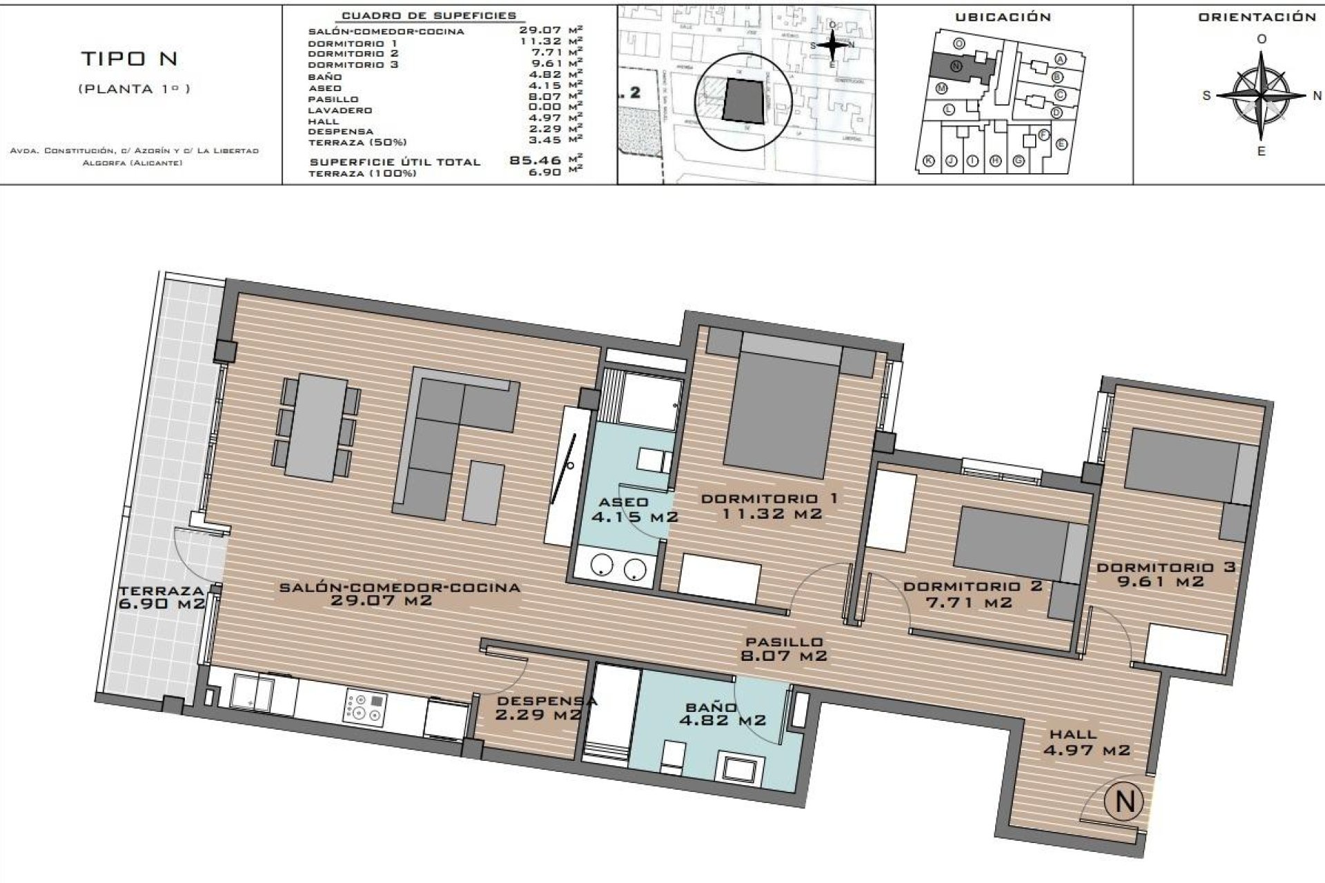 Obra nueva - Piso -
Algorfa - Pueblo