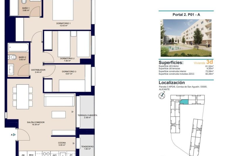 Obra nueva - Piso -
Alicante - San Agustín