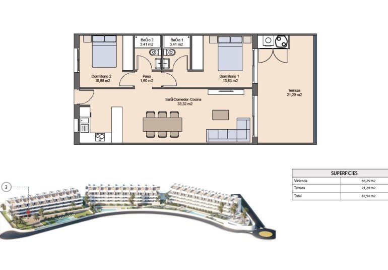 Obra nueva - Piso -
Finestrat - Balcon de finestrat