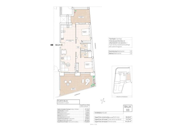 Obra nueva - Piso -
Hondón de las Nieves - Pueblo