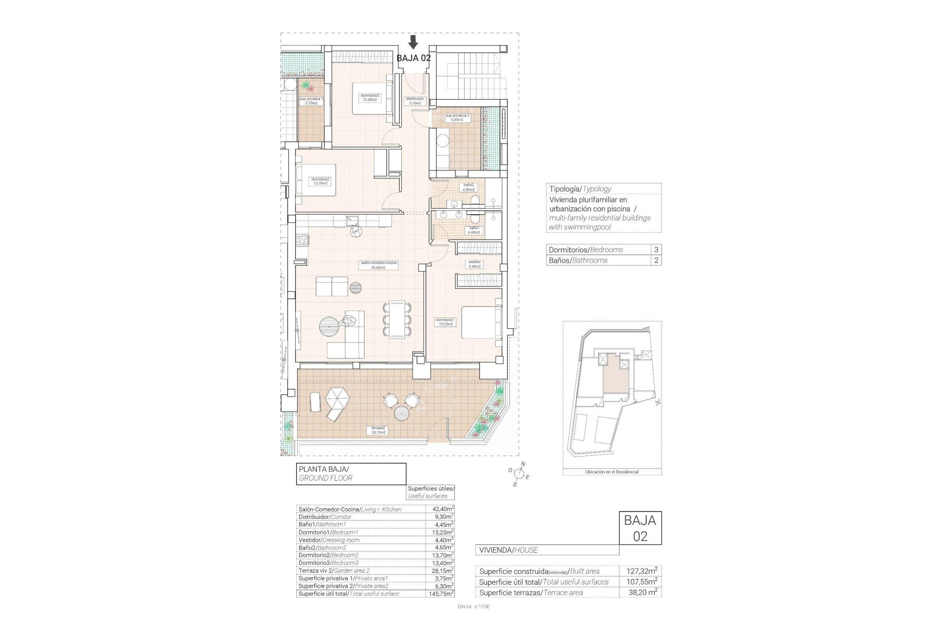 Obra nueva - Piso -
Hondón de las Nieves - Pueblo