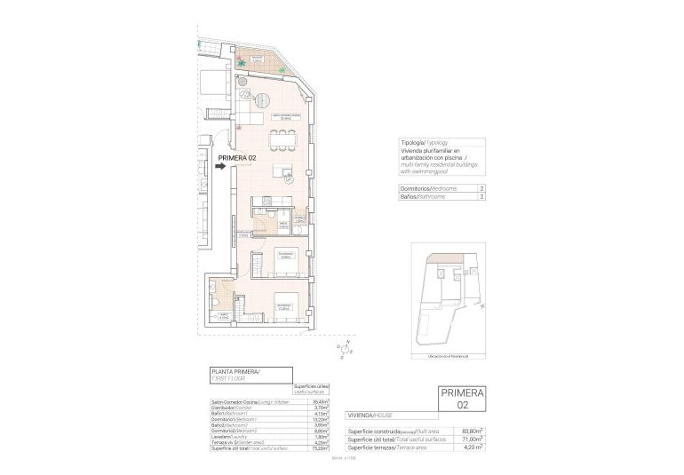 Obra nueva - Piso -
Hondón de las Nieves - Pueblo