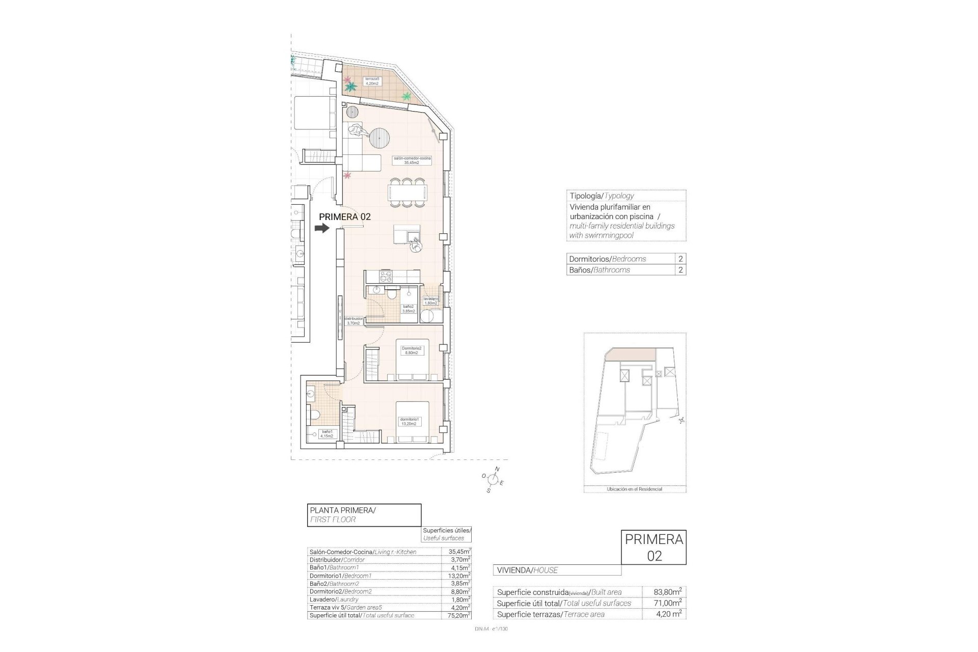 Obra nueva - Piso -
Hondón de las Nieves - Pueblo