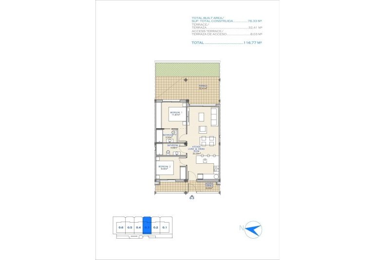 Obra nueva - Piso -
Los Alcázares - Serena Golf