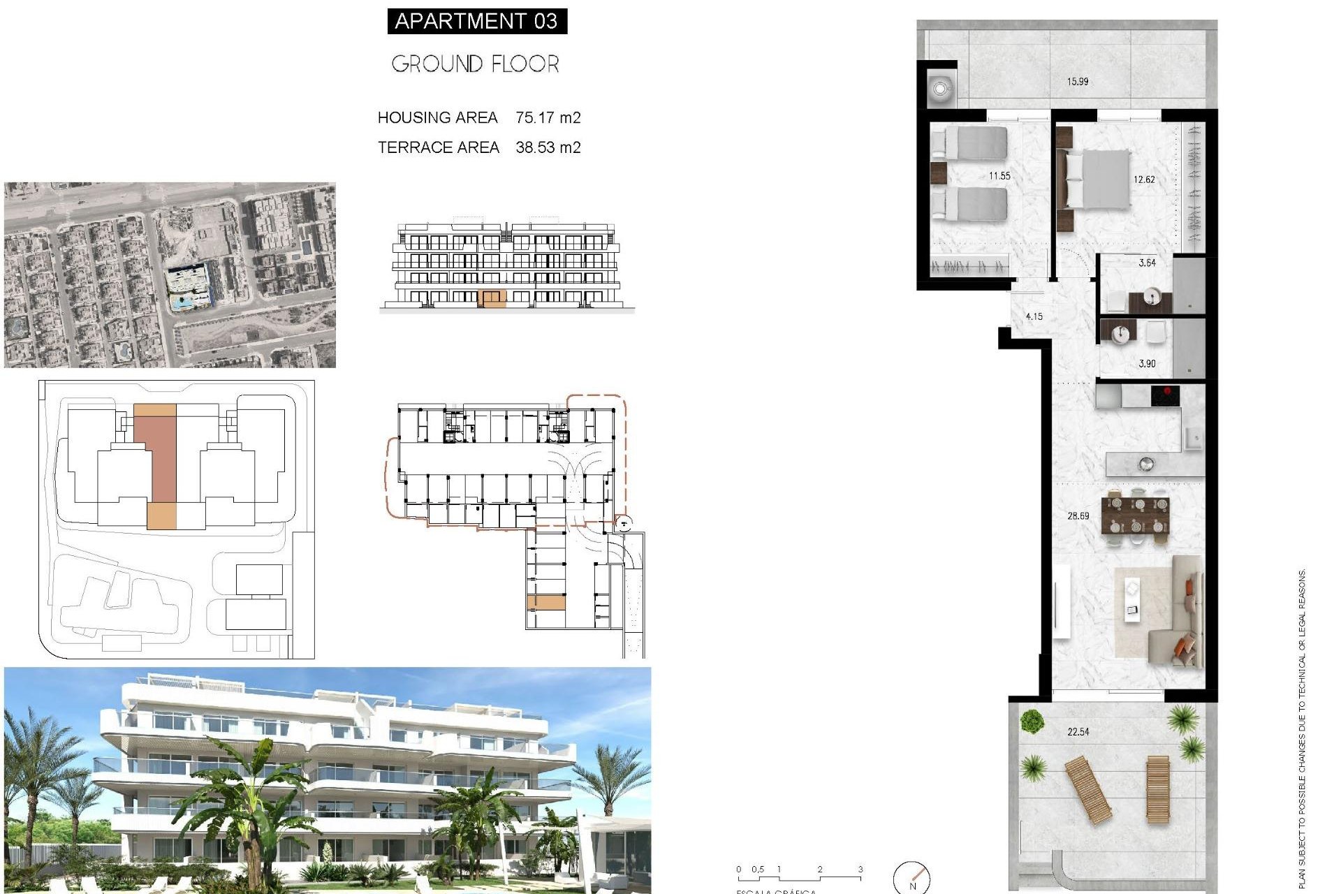 Obra nueva - Piso -
Orihuela Costa - Lomas de Cabo Roig