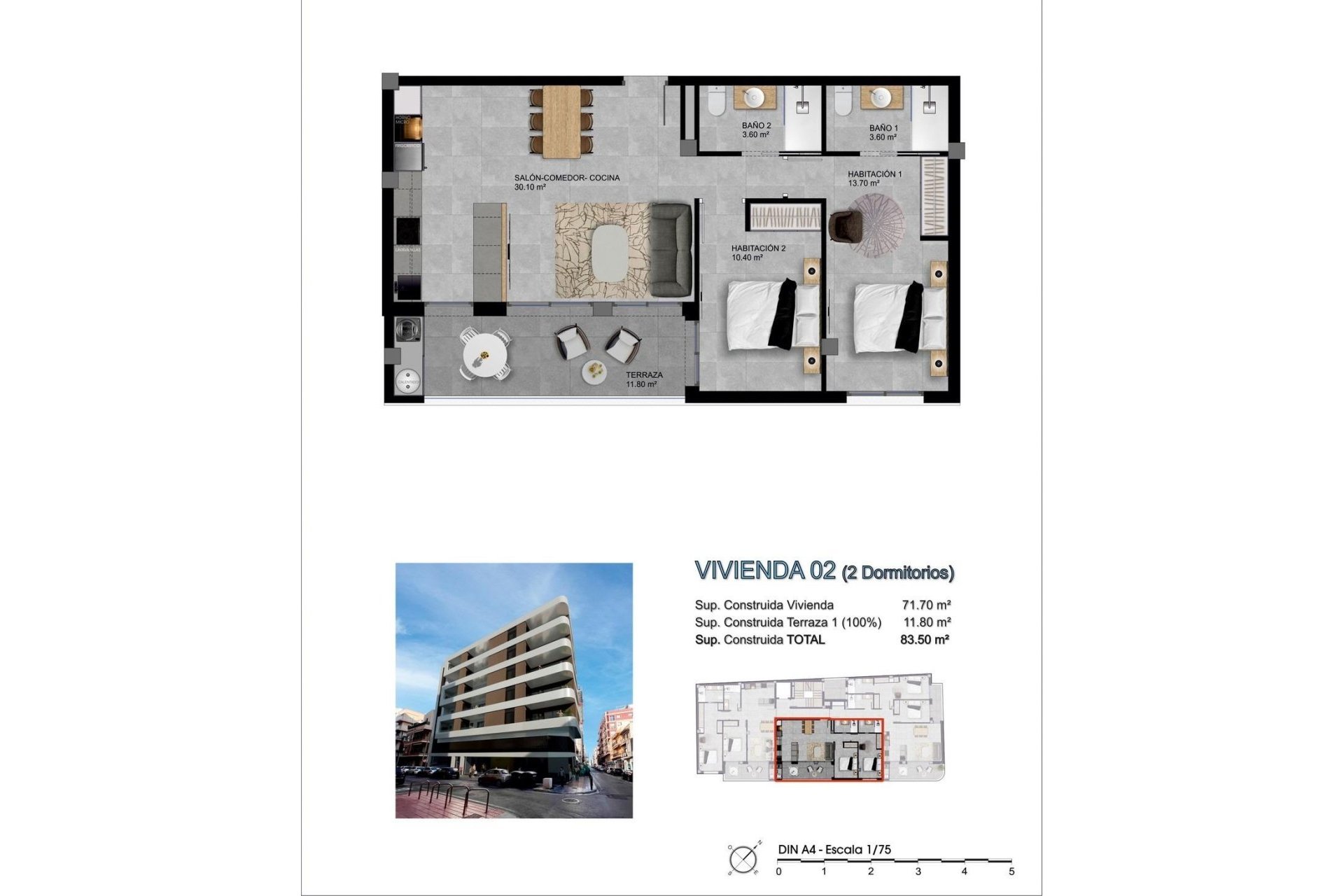 Obra nueva - Piso -
Santa Pola - pueblo