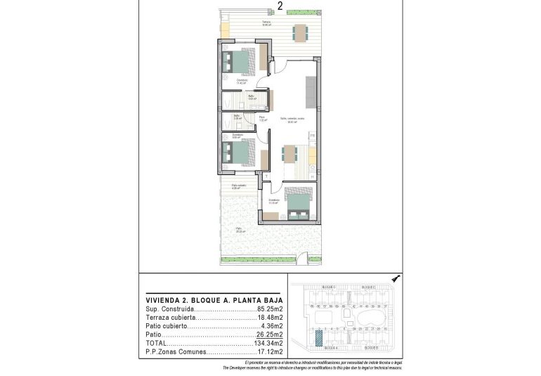 Obra nueva - Piso -
Torre Pacheco - San Cayetano