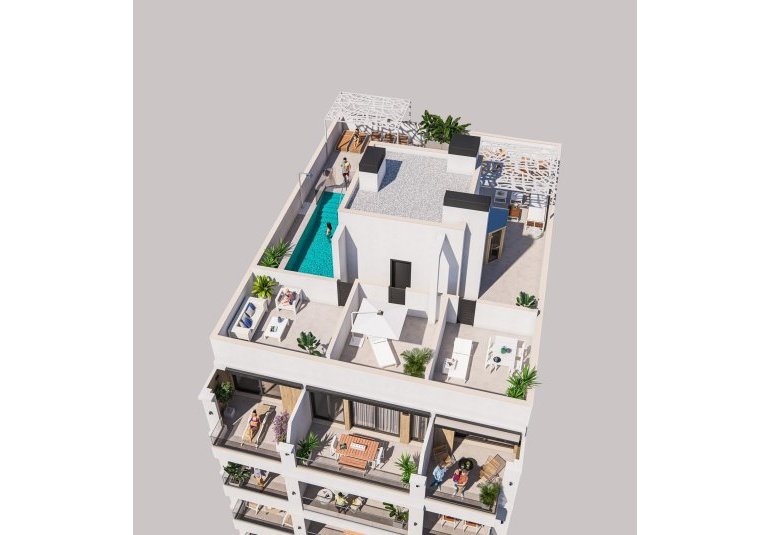 Obra nueva - Piso -
Torrevieja - Playa de El Cura