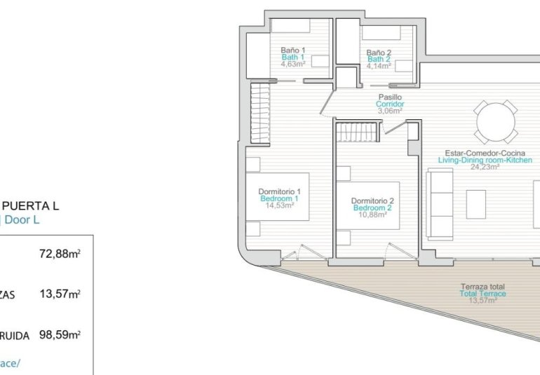 Obra nueva - Piso -
Villajoyosa - La Tellerola