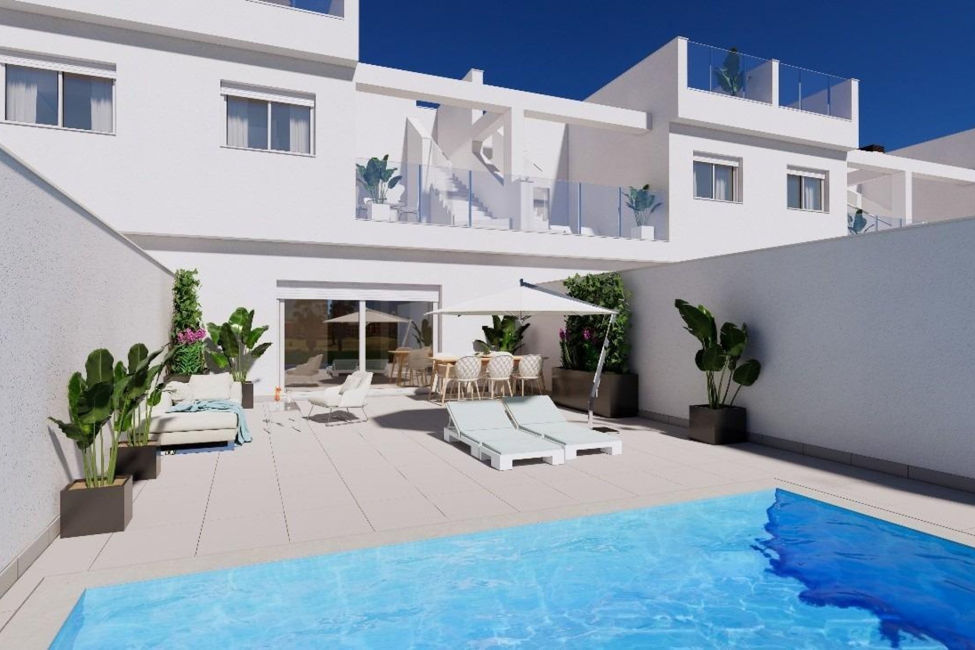 Obra nueva - Town House -
Los Alcázares - Serena Golf