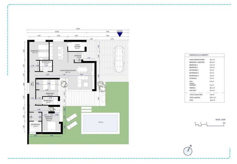 Obra nueva - Villa -
BAÑOS Y MENDIGO - Altaona Golf