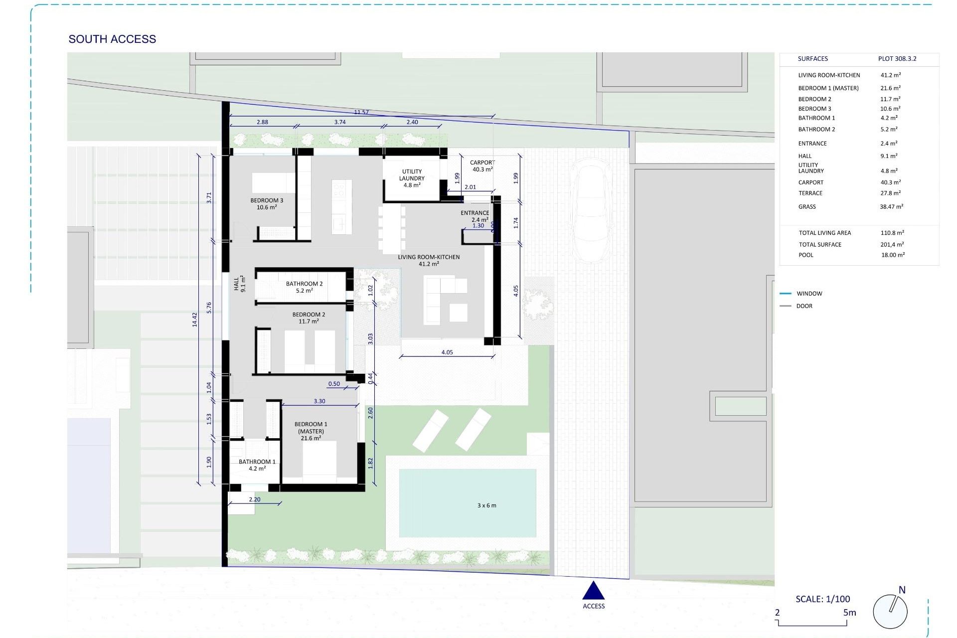 Obra nueva - Villa -
BAÑOS Y MENDIGO - Altaona Golf