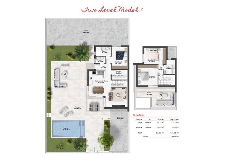 Obra nueva - Villa -
BAÑOS Y MENDIGO - Altaona Golf