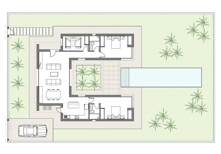Obra nueva - Villa -
Benijofar - Polideportivo