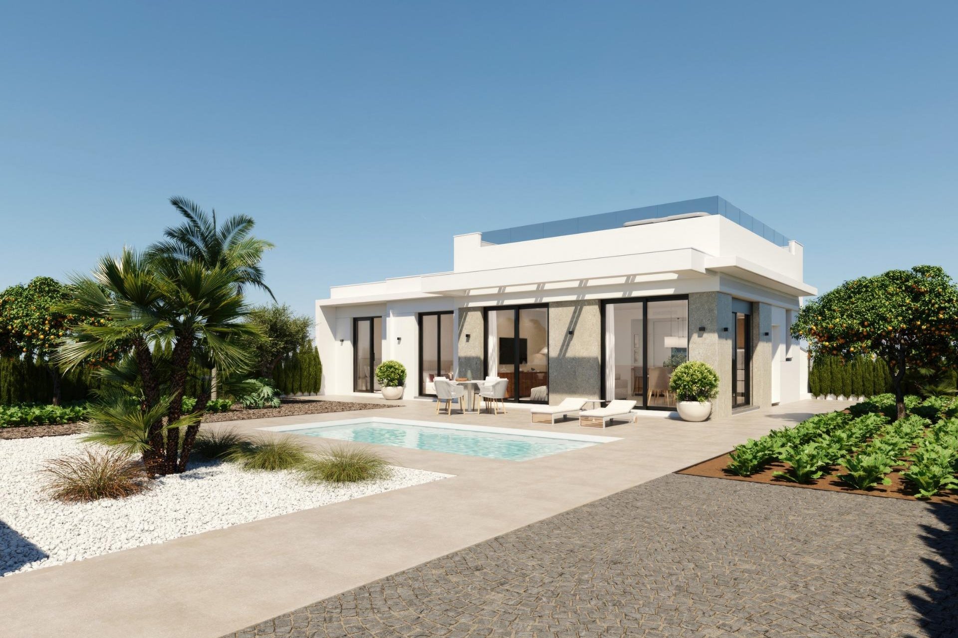 Obra nueva - Villa -
Fuente Álamo - Hacienda Del Álamo Golf