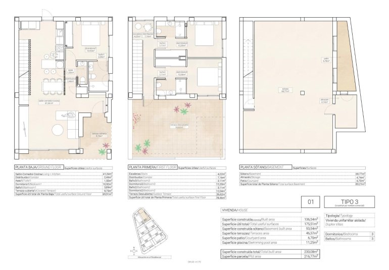 Obra nueva - Villa -
Hondón de las Nieves - Centro
