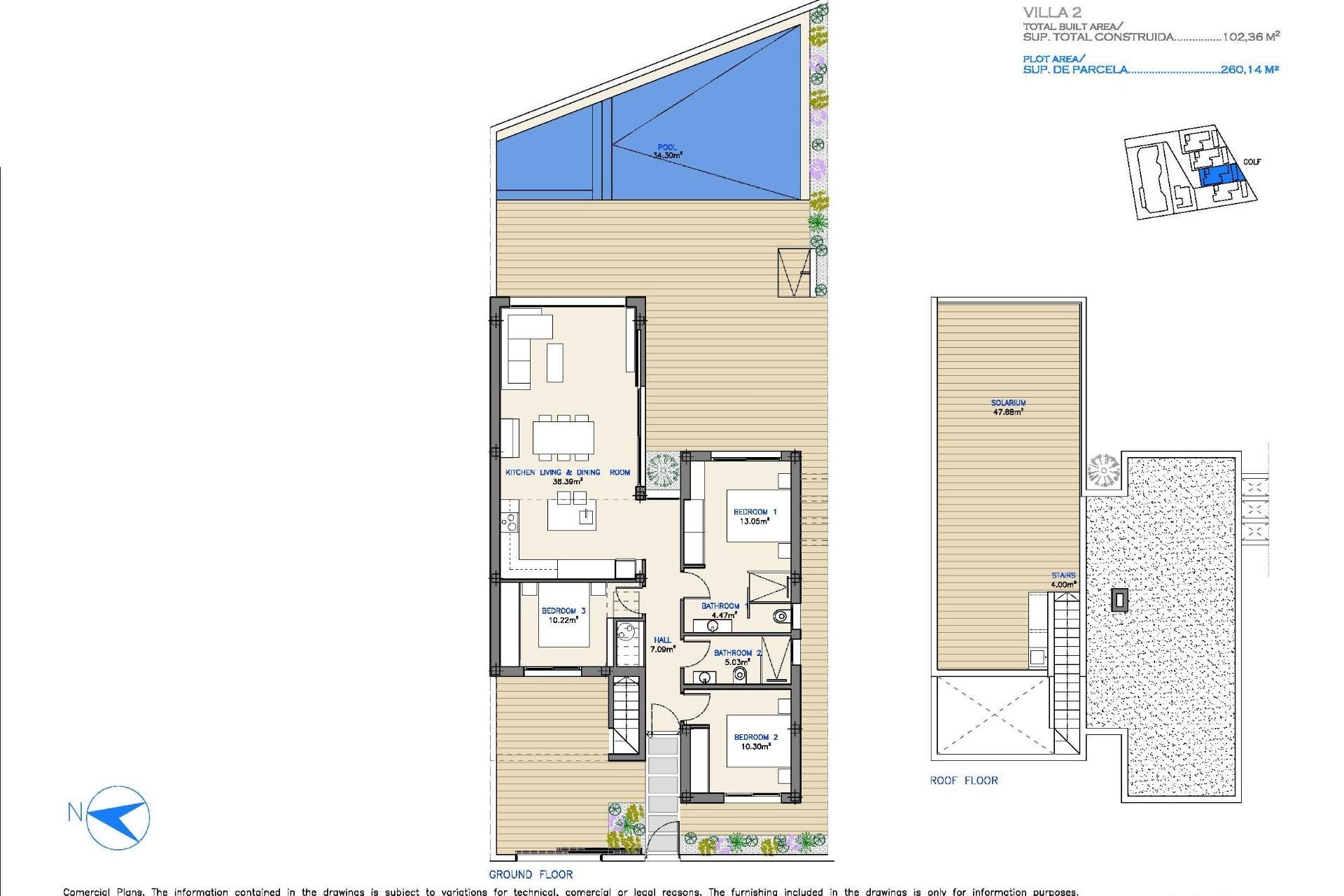 Obra nueva - Villa -
Los Alcázares - Serena Golf
