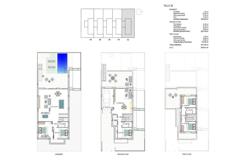 Obra nueva - Villa -
Los Alcázares - Serena Golf