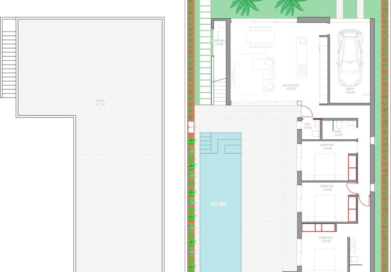 Obra nueva - Villa -
Los Alcázares - Serena Golf