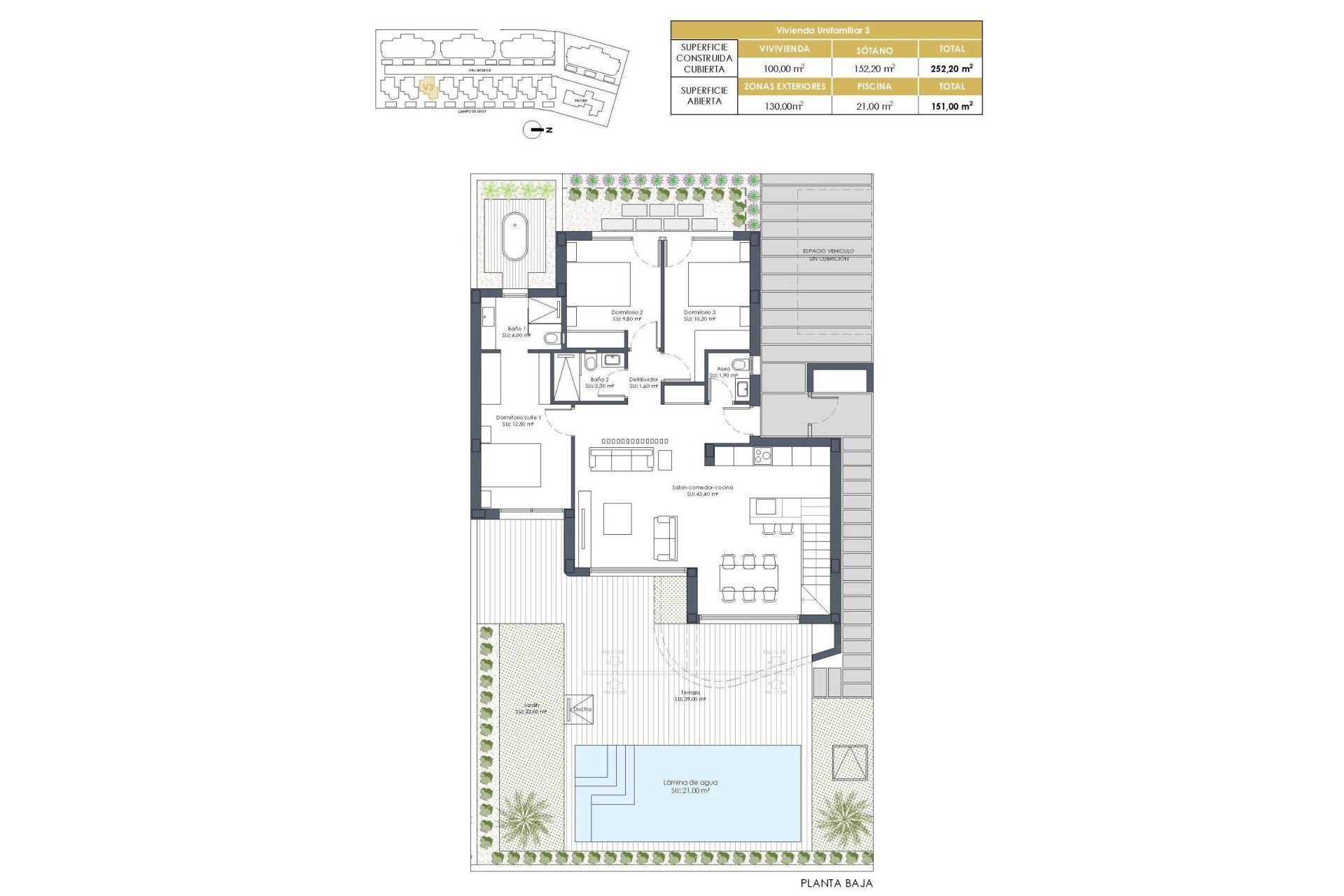 Obra nueva - Villa -
Los Alcázares - Serena Golf