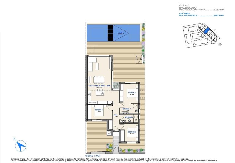Obra nueva - Villa -
Los Alcázares - Serena Golf