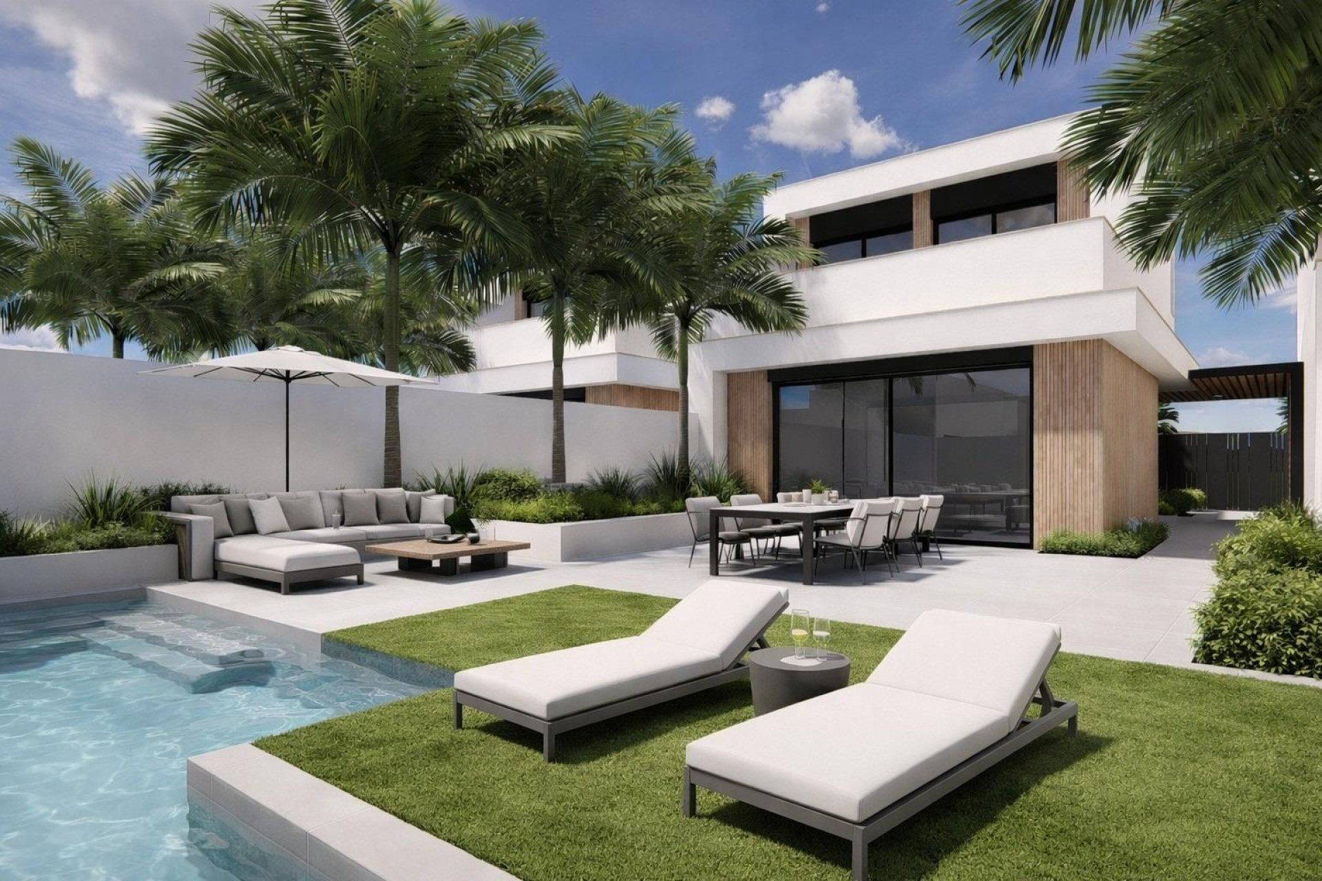Obra nueva - Villa -
Los Alcázares - Serena Golf
