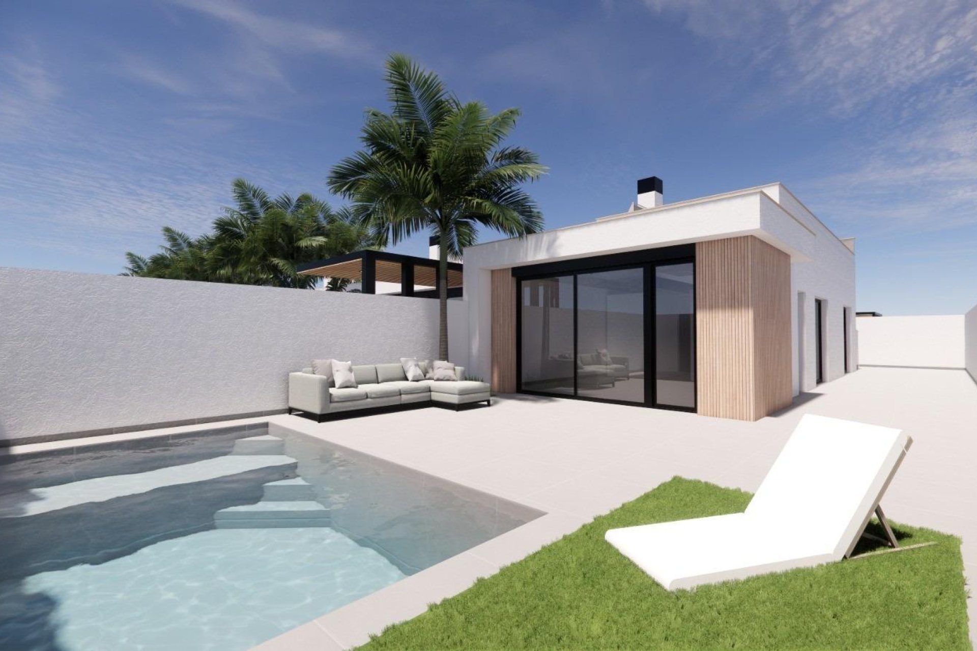 Obra nueva - Villa -
Los Alcázares - Serena Golf