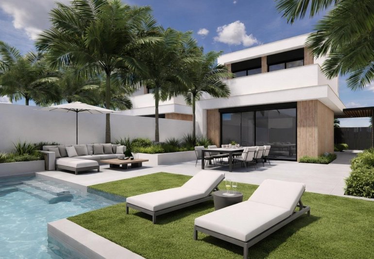 Obra nueva - Villa -
Los Alcázares - Serena Golf