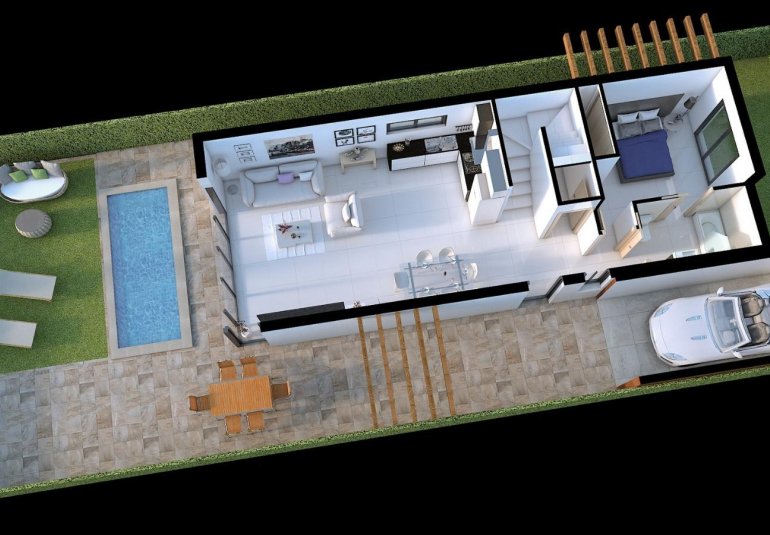 Obra nueva - Villa -
Los Alcázares - Torre del Rame