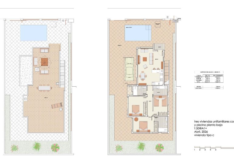 Obra nueva - Villa -
Los Alcázares - Torre del Rame