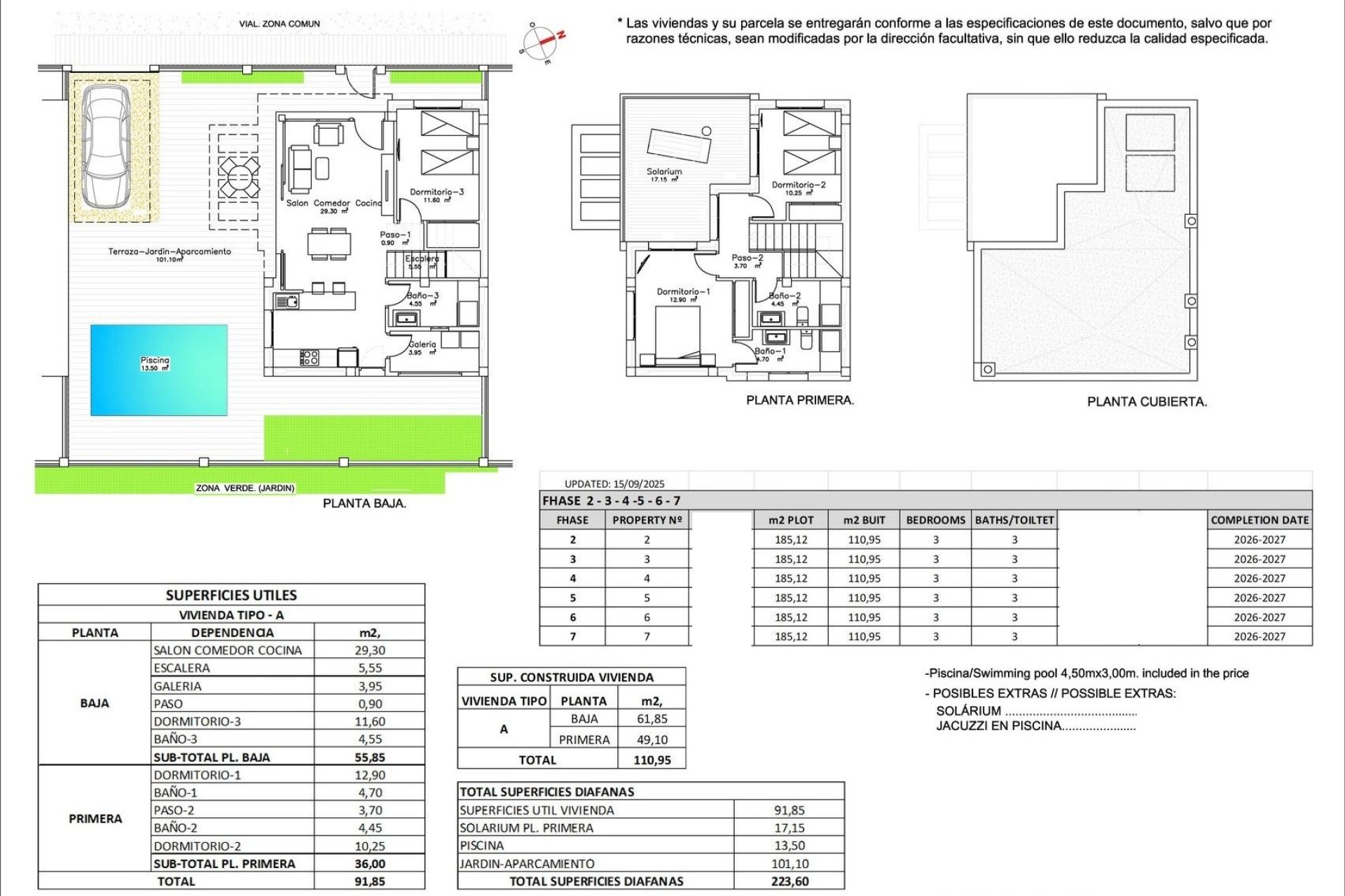 Obra nueva - Villa -
Los Montesinos - La herrada