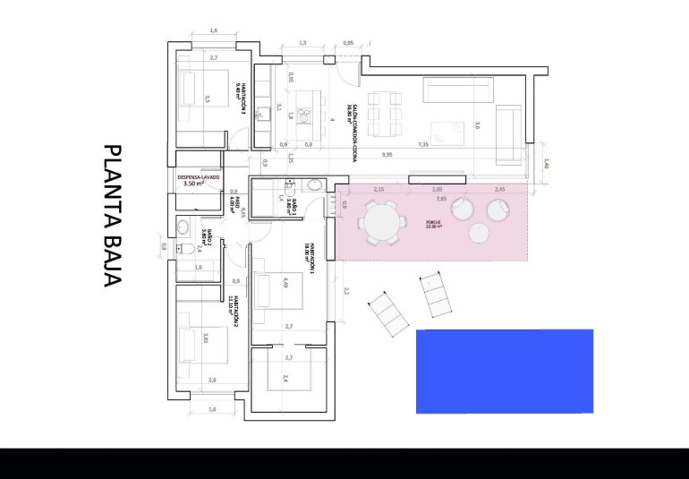 Obra nueva - Villa -
Monforte del Cid - La Capitana