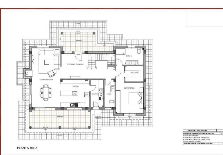 Obra nueva - Villa -
Pinoso - Camino Del Prado